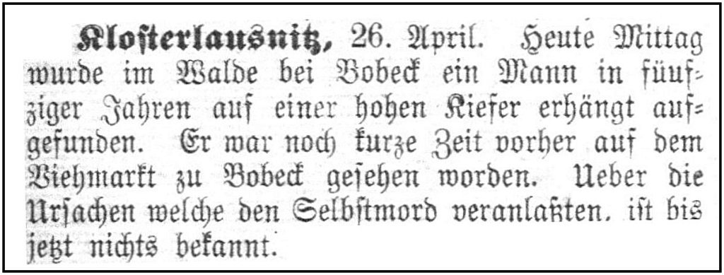 1888-04-26 Kl Selbstmord